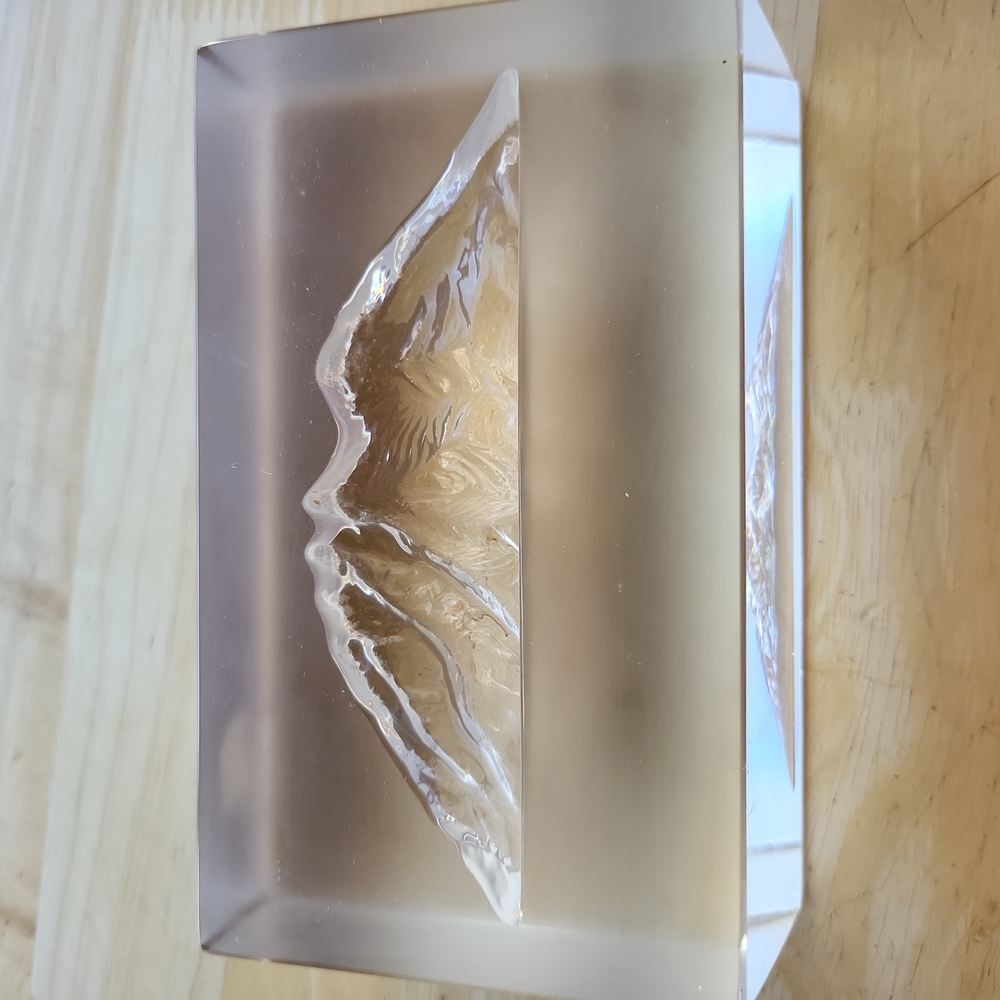 Kristulus Lead Crystal Mountain Range Paperweight - Picture 10 of 12
